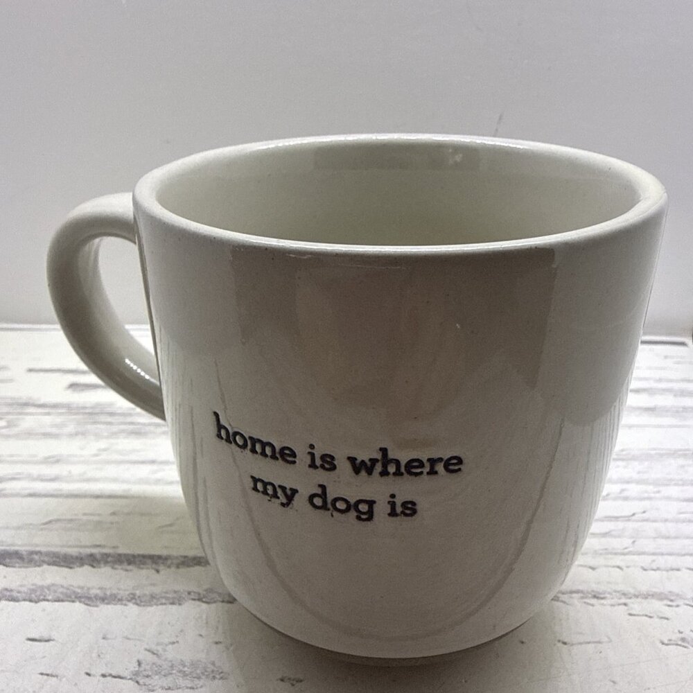 Home Is Where My Dog Is Demdaco Stoneware Mug Coffee Cup 12oz - Picture 2 of 4